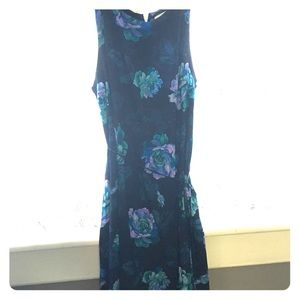 Loft floral swing dress